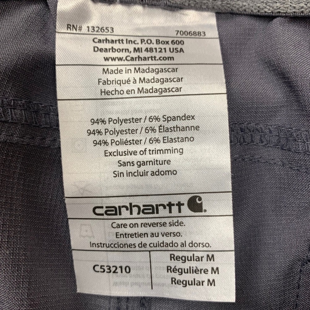 Carhartt Force Cross-Flex Scrub Pants Womens M Gray Cargo Medical Nurse C53210 - Picture 5 of 9